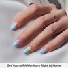 image:imageBTArtbox Press On Nails Almond Short French Tip Nails 32 Pcs Full KitA1Garden Party
