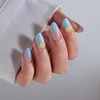 image:imageBTArtbox Press On Nails Almond Short French Tip Nails 32 Pcs Full KitA1Garden Party