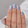 image:imageBTArtbox Press On Nails Almond Short French Tip Nails 32 Pcs Full KitA1Ocean Glazed