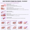 image:imageBTArtbox Press On Nails Almond Short French Tip Nails 32 Pcs Full KitA1Ocean Glazed