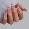 image:imageBTArtbox Press On Nails Almond Short French Tip Nails 32 Pcs Full KitA1Rosy Dew
