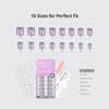 image:imageBTArtbox Press On Nails Almond Short French Tip Nails 32 Pcs Full KitA2Glass Ocean