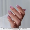 image:imageBTArtbox Press On Nails Almond Short French Tip Nails 32 Pcs Full KitA2Mermaid Tail