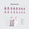 image:imageBTArtbox Press On Nails Almond Short French Tip Nails 32 Pcs Full KitA2Mermaid Tail
