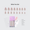 image:imageBTArtbox Press On Nails Almond Short French Tip Nails 32 Pcs Full KitA7Peppermint Kiss