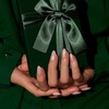 image:imageBTArtbox Press On Nails Almond Short French Tip Nails 32 Pcs Full KitA7Peppermint Kiss