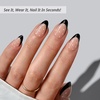 image:imageBTArtbox Press On Nails Almond Short French Tip Nails 32 Pcs Full KitADot Couture