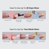 image:imageBTArtbox Press On Nails Almond Short French Tip Nails 32 Pcs Full KitADot Couture