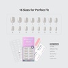 image:imageBTArtbox Press On Nails Almond Short French Tip Nails 32 Pcs Full KitAVanilla Glazed
