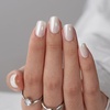 image:imageBTArtbox Press On Nails Almond Short French Tip Nails 32 Pcs Full KitAVanilla Glazed