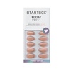 image:imageBTArtbox Press On Nails Almond Short French Tip Nails 32 Pcs Full KitB1Sliver Bells