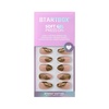 image:imageBTArtbox Press On Nails Almond Short French Tip Nails 32 Pcs Full KitB3Gold Rush