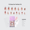 image:imageBTArtbox Press On Nails Almond Short French Tip Nails 32 Pcs Full KitBPinky Swear