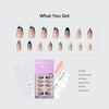 image:imageBTArtbox Press On Nails Almond Short French Tip Nails 32 Pcs Full KitBessie  Bestie