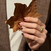 image:imageBTArtbox Press On Nails Almond Short French Tip Nails 32 Pcs Full KitC  Amber Hoops