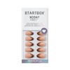 image:imageBTArtbox Press On Nails Almond Short French Tip Nails 32 Pcs Full KitC  Espresso Leopard