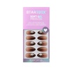image:imageBTArtbox Press On Nails Almond Short French Tip Nails 32 Pcs Full KitC  Starry Spice