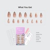 image:imageBTArtbox Press On Nails Almond Short French Tip Nails 32 Pcs Full KitCheeky Duo