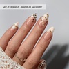 image:imageBTArtbox Press On Nails Almond Short French Tip Nails 32 Pcs Full KitCheeky Duo