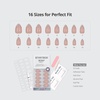image:imageBTArtbox Press On Nails Almond Short French Tip Nails 32 Pcs Full KitDAthena