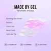 image:imageBTArtbox Press On Nails Almond Short French Tip Nails 32 Pcs Full KitDGold Leaf