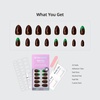 image:imageBTArtbox Press On Nails Almond Short French Tip Nails 32 Pcs Full KitEmerald Code