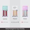 image:imageBTArtbox Press On Nails Almond Short French Tip Nails 32 Pcs Full KitEmerald Code