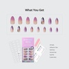 image:imageBTArtbox Press On Nails Almond Short French Tip Nails 32 Pcs Full KitFlutter Besties