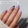 image:imageBTArtbox Press On Nails Almond Short French Tip Nails 32 Pcs Full KitFlutter Besties