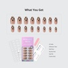 image:imageBTArtbox Press On Nails Almond Short French Tip Nails 32 Pcs Full KitGilder Roar