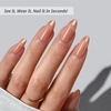 image:imageBTArtbox Press On Nails Almond Short French Tip Nails 32 Pcs Full KitGolden Age