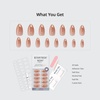 image:imageBTArtbox Press On Nails Almond Short French Tip Nails 32 Pcs Full KitGolden Age