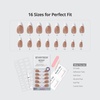 image:imageBTArtbox Press On Nails Almond Short French Tip Nails 32 Pcs Full KitOCapable