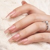 image:imageBTArtbox Press On Nails Almond Short French Tip Nails 32 Pcs Full KitPGilded French