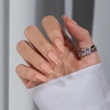 image:imageBTArtbox Press On Nails Almond Short French Tip Nails 32 Pcs Full KitUGold Dust