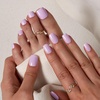 image:imageBTArtbox Press On Nails Short Almond White Glue On Nails 32Pcs Full KitA1First Impression