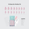 image:imageBTArtbox Press On Nails Short Almond White Glue On Nails 32Pcs Full KitA1Home CEO