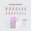 image:imageBTArtbox Press On Nails Short Almond White Glue On Nails 32Pcs Full KitA1Tide Play