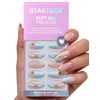 image:imageBTArtbox Press On Nails Short Almond White Glue On Nails 32Pcs Full KitA1Tide Play