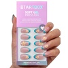 image:imageBTArtbox Press On Nails Short Almond White Glue On Nails 32Pcs Full KitA2Blue Mojito