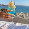 image:imageBTArtbox Press On Nails Short Almond White Glue On Nails 32Pcs Full KitA2Blue Mojito