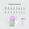 image:imageBTArtbox Press On Nails Short Almond White Glue On Nails 32Pcs Full KitA2Meadow Daisy