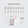 image:imageBTArtbox Press On Nails Short Almond White Glue On Nails 32Pcs Full KitA2Pathside Lilac