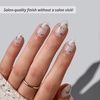 image:imageBTArtbox Press On Nails Short Almond White Glue On Nails 32Pcs Full KitA2Pathside Lilac