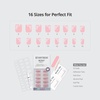 image:imageBTArtbox Press On Nails Short Almond White Glue On Nails 32Pcs Full KitA2Petalfall