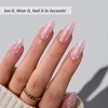 image:imageBTArtbox Press On Nails Short Almond White Glue On Nails 32Pcs Full KitA2PolkaDot Dress