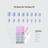 image:imageBTArtbox Press On Nails Short Almond White Glue On Nails 32Pcs Full KitA2Porch Sky