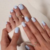 image:imageBTArtbox Press On Nails Short Almond White Glue On Nails 32Pcs Full KitA2Porch Sky