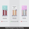 image:imageBTArtbox Press On Nails Short Almond White Glue On Nails 32Pcs Full KitA2The Big Day