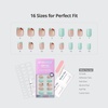 image:imageBTArtbox Press On Nails Short Almond White Glue On Nails 32Pcs Full KitA3Berry Pail